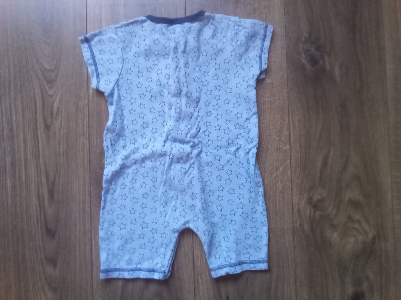 Schlafanzug Einteiler hellblau 74/80 topolino 100% Baumwolle