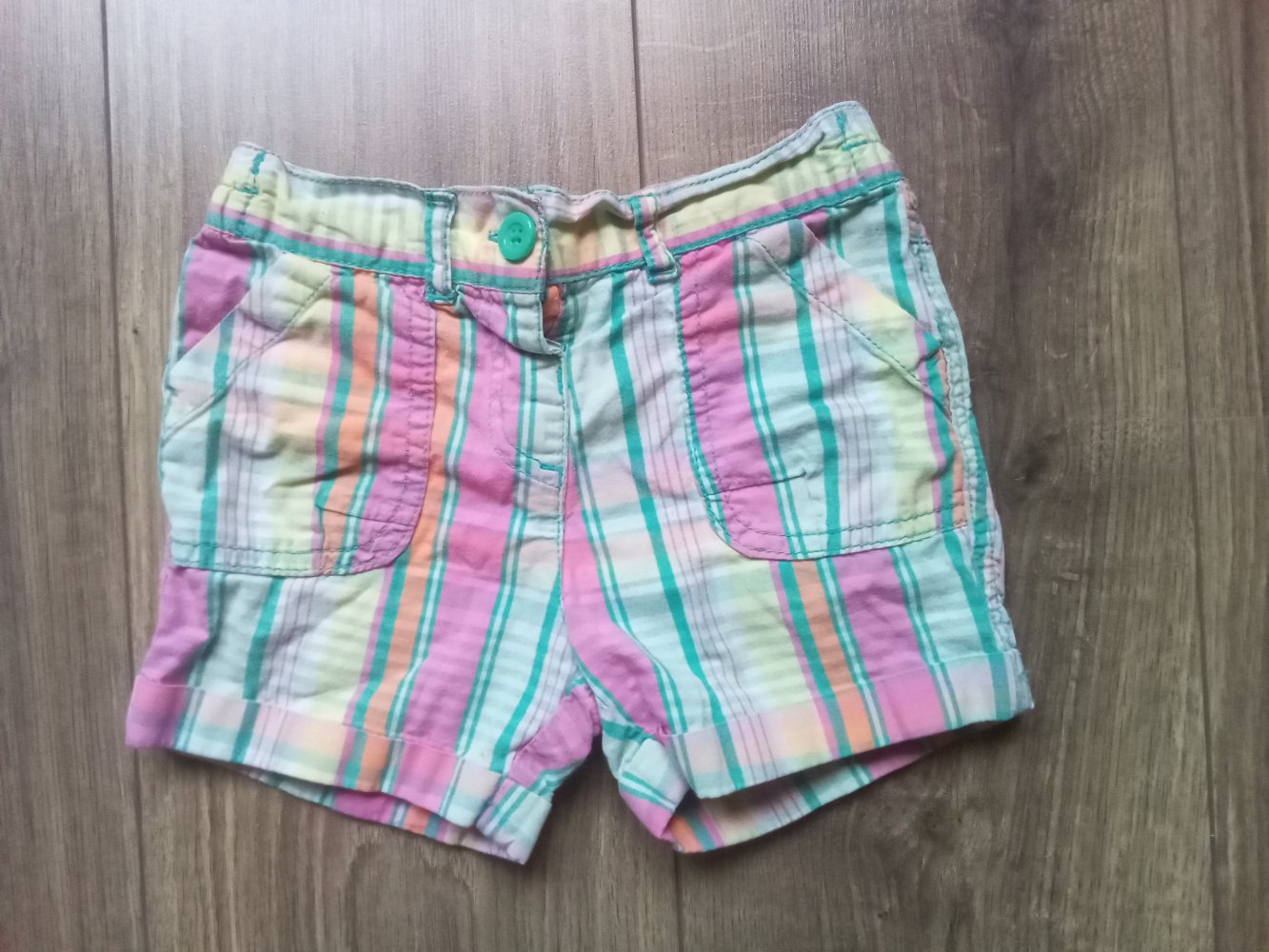 Shorts kariert bunt Topomini 86 100% Baumwolle