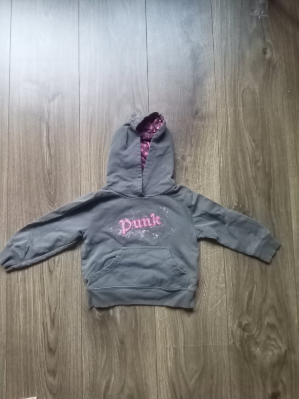Hoodie Grau punk exit 92