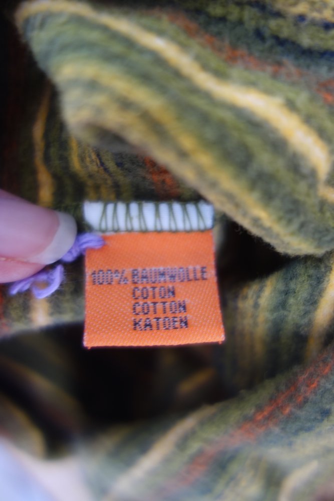 Sweatjacke Twinners 104 grün gestreift tailliert 100% Baumwolle
