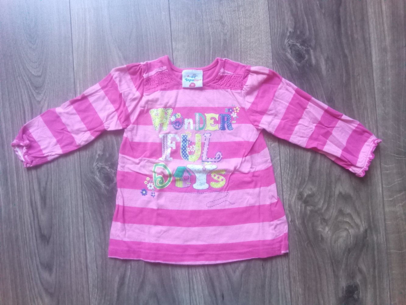 LA-Shirt pink rosa topolino 98 100% Baumwolle wonderful days