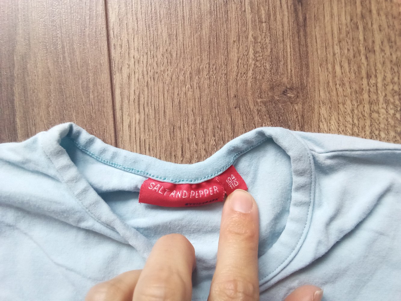 T-shirt salt and pepper hellblau 104/110
