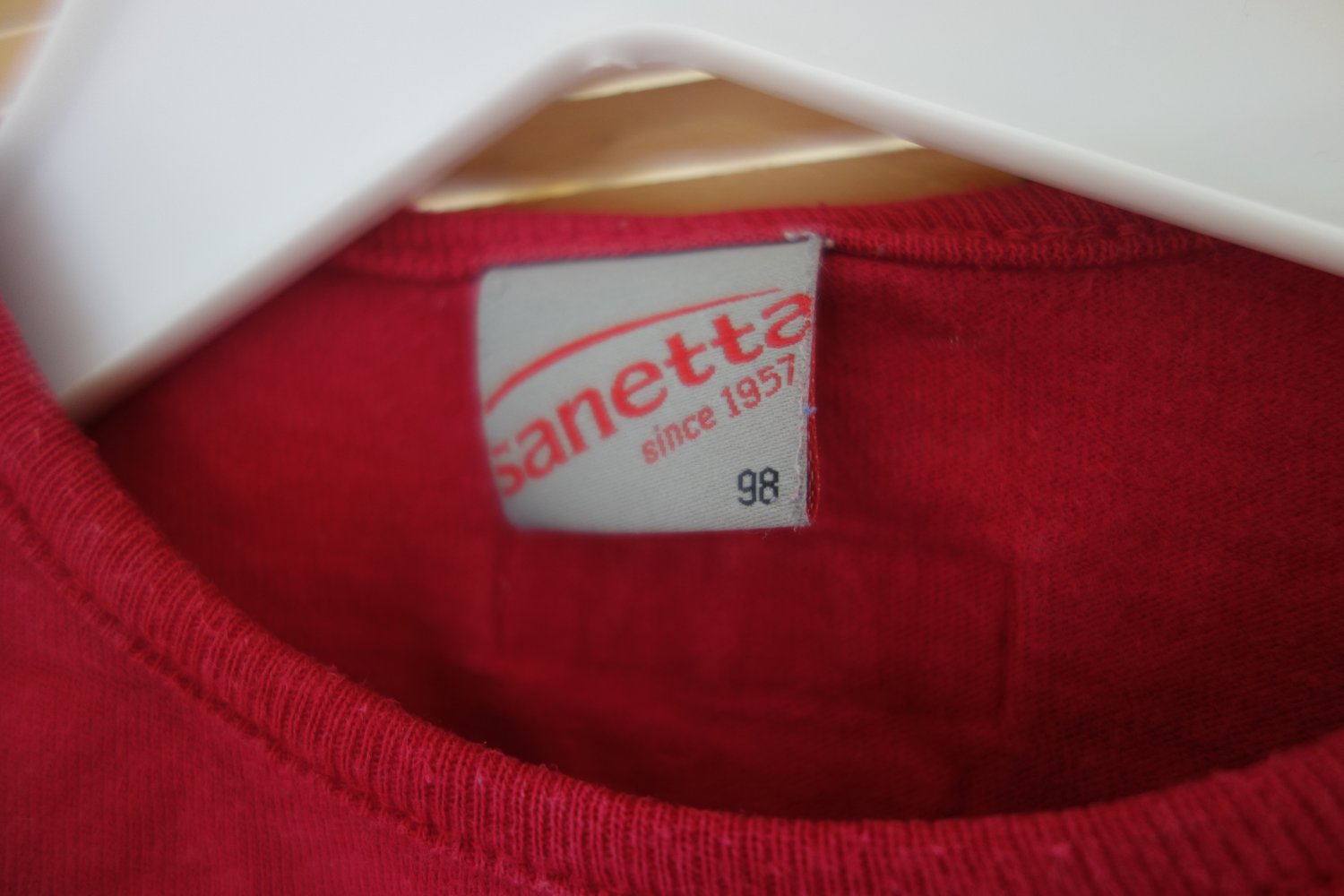 LA-Shirt pink sanetta love 98 glitzer 100% Baumwolle