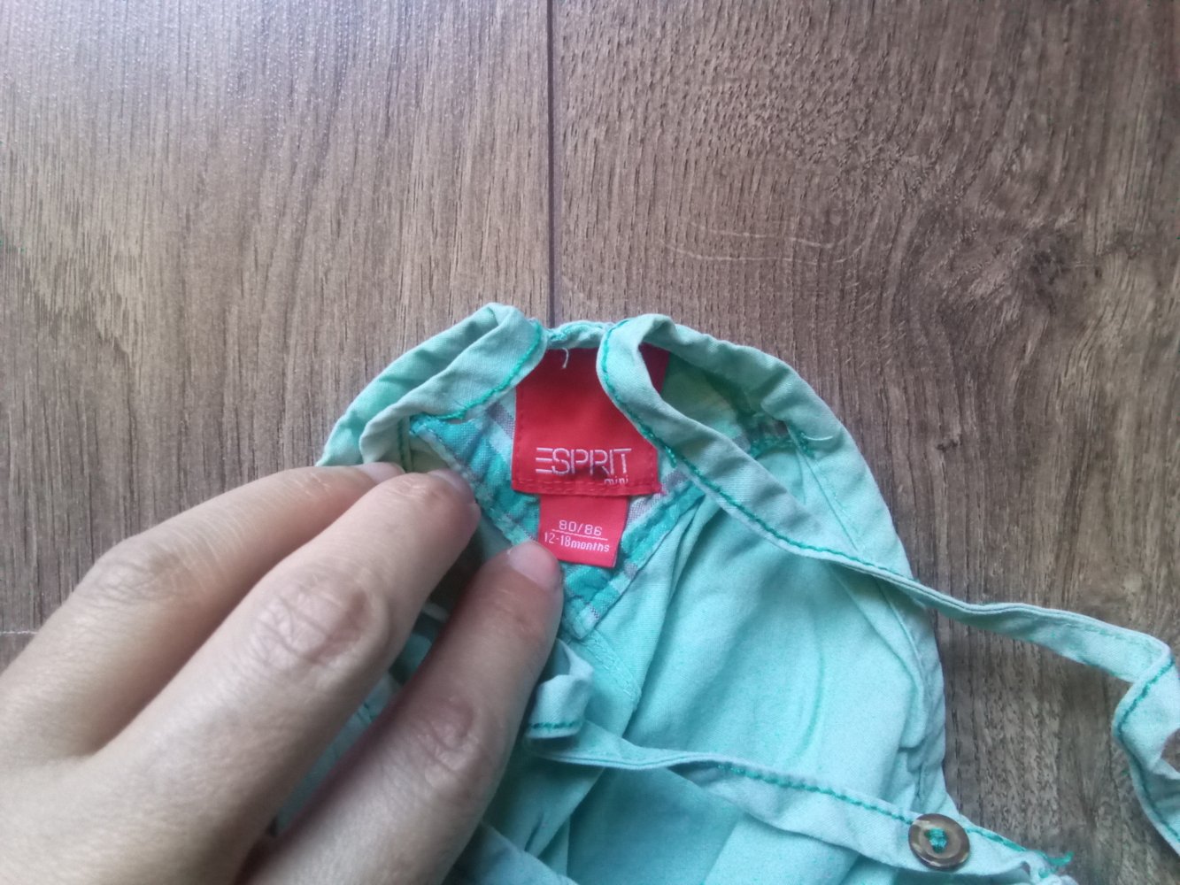 Trägerkleid türkis esprit 80 sommer 100% Baumwolle
