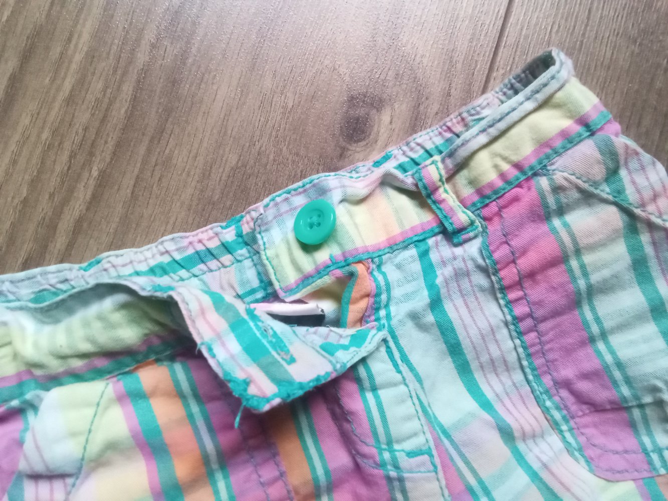 Shorts kariert bunt Topomini 86 100% Baumwolle