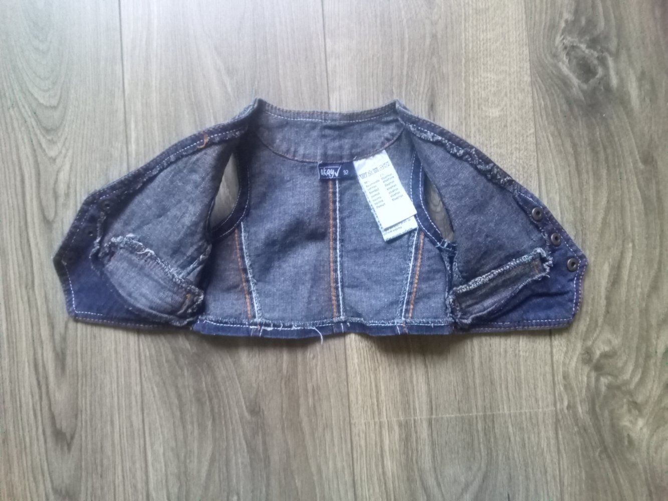 Jeansweste 92 okay blau uni