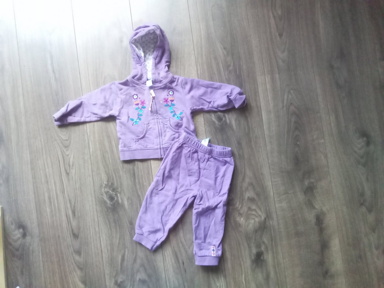 Jogginganzug flieder 2 tlg 74 babyclub 100% Baumwolle