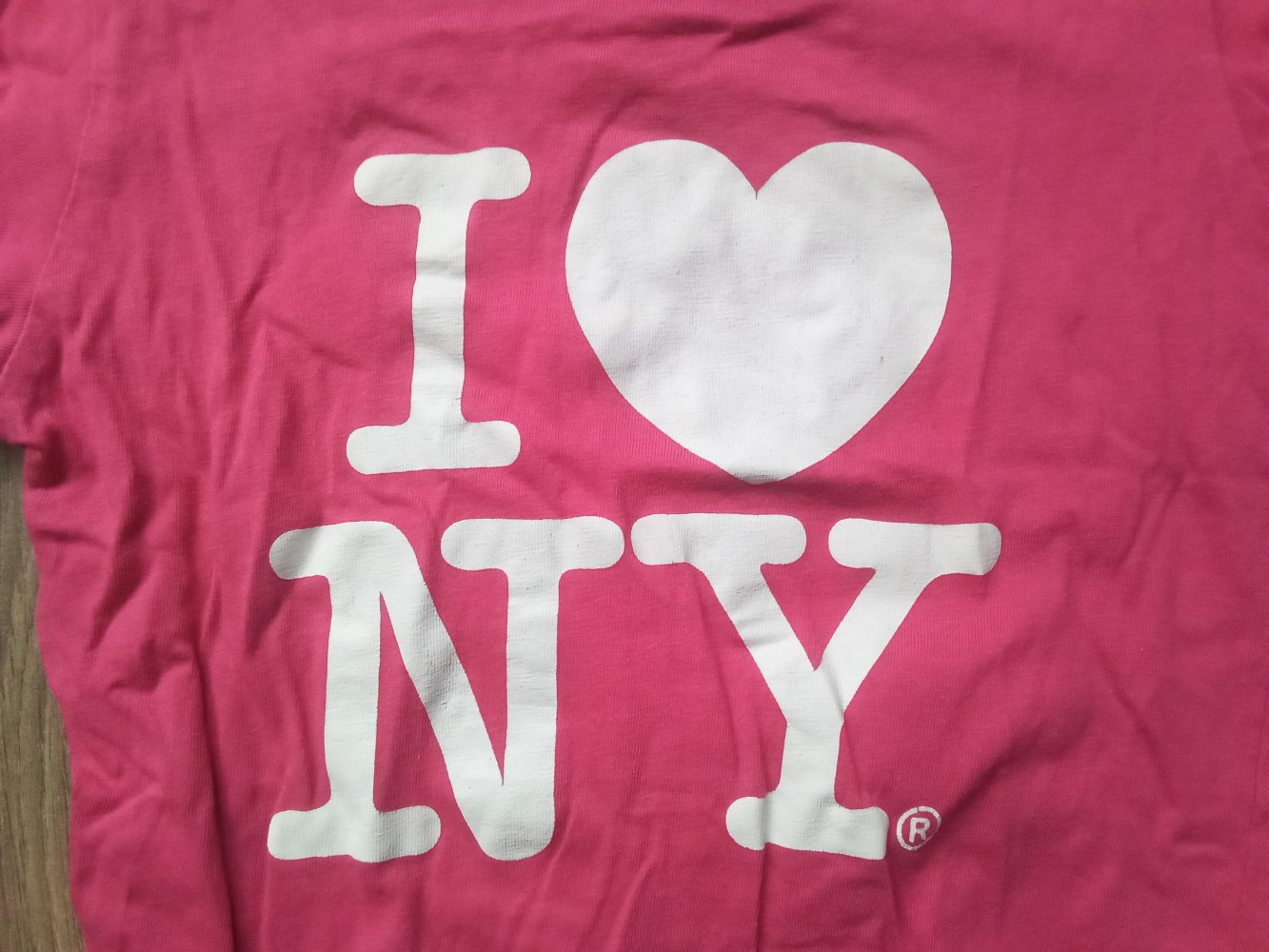 T-shirt 2-4 Jahre pink I love NY 100% Baumwolle XS