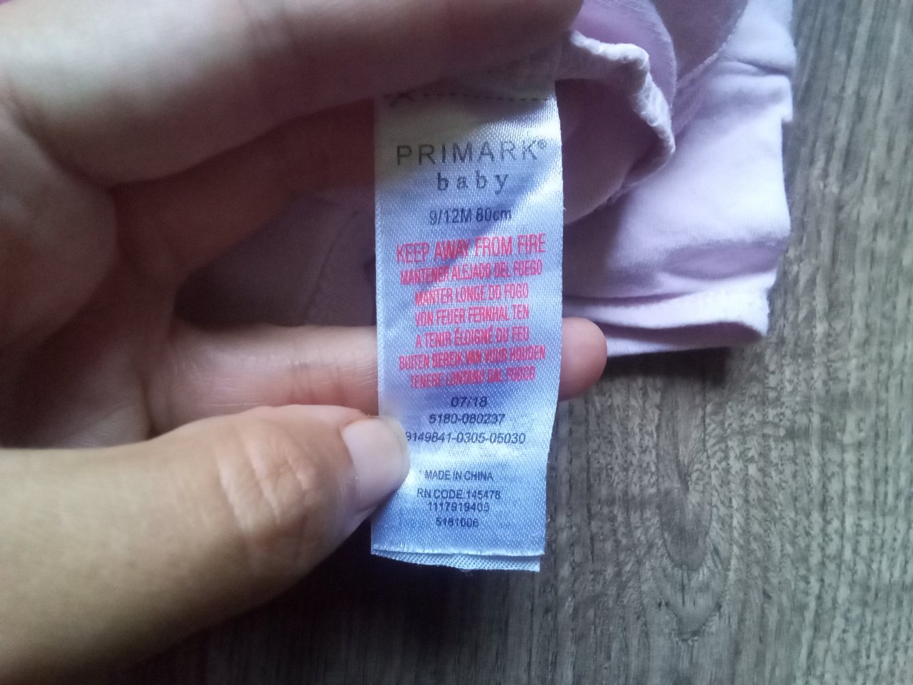 Body Kurzarm rosa 80 Primark Baby 100% Baumwolle
