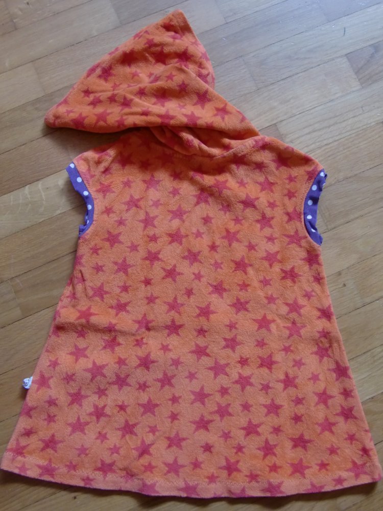 Tunika handmade Nicki 74/80/86 Reh orange Sterne Kleid