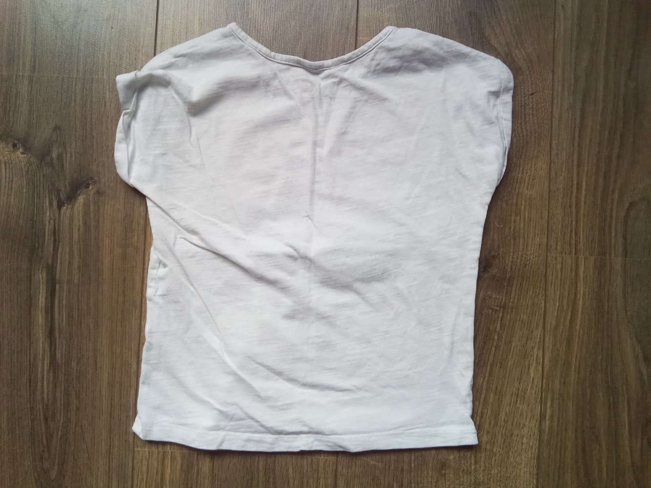 T-shirt pocopiano 110/116 weiß 100% Baumwolle Bio
