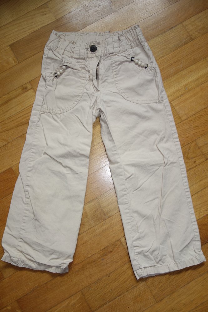 Hose beige Sommer 92 okay 100% Baumwolle uni