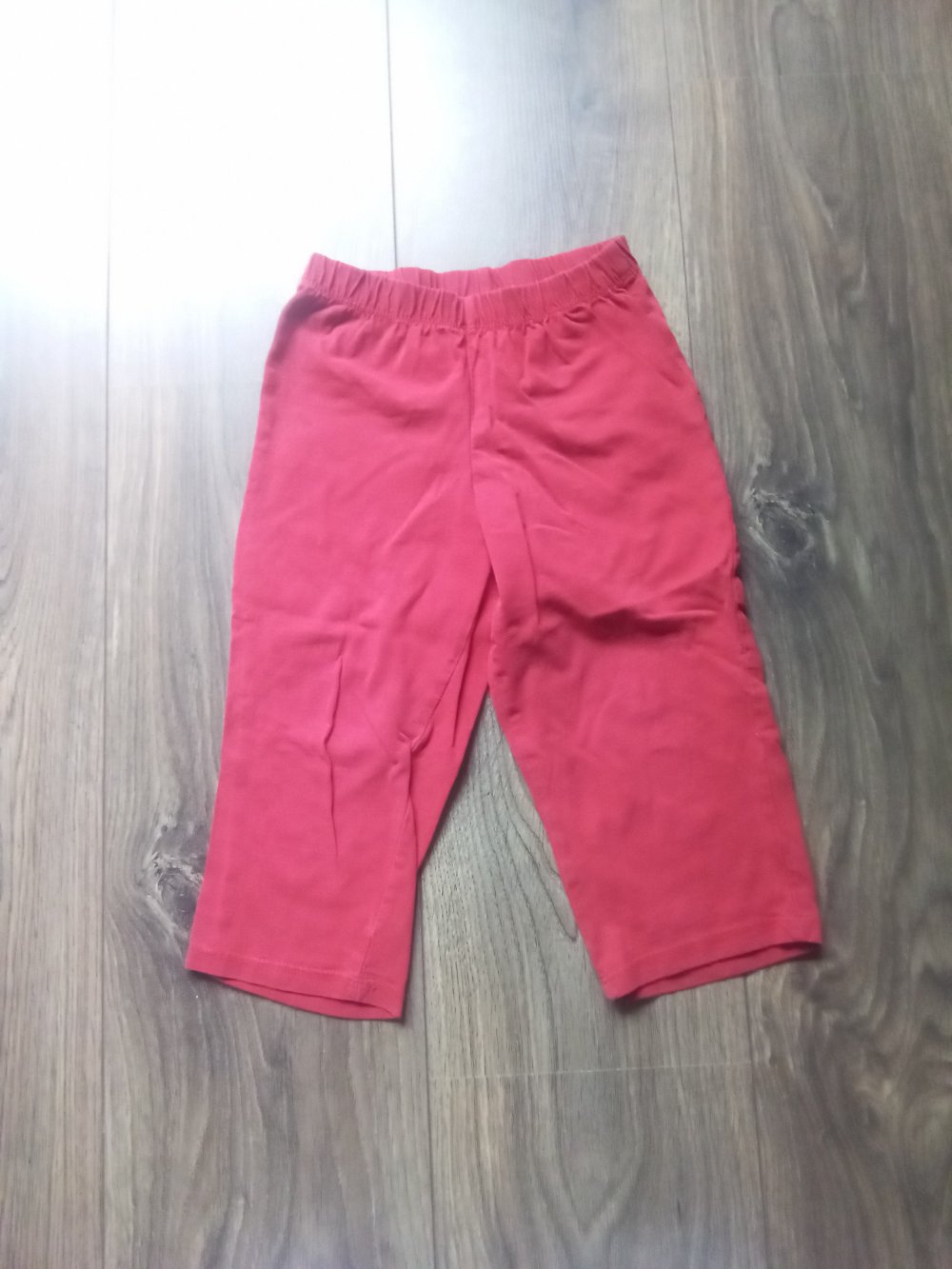 Radlerhose rot uni vertbaudet 94cm 100% Baumwolle 