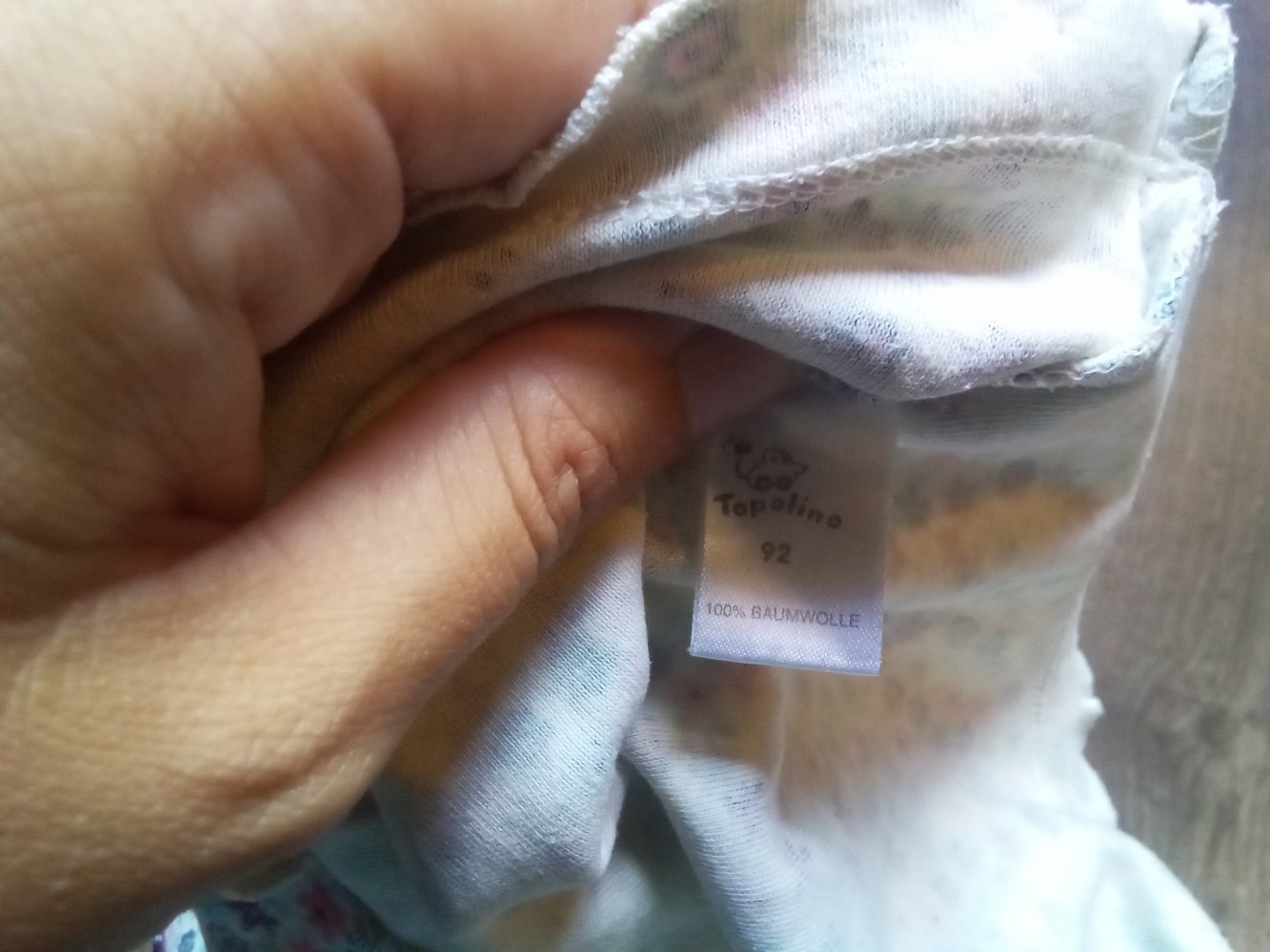 LA-Shirt topolino 92 millefleur 100% Baumwolle lila türkis