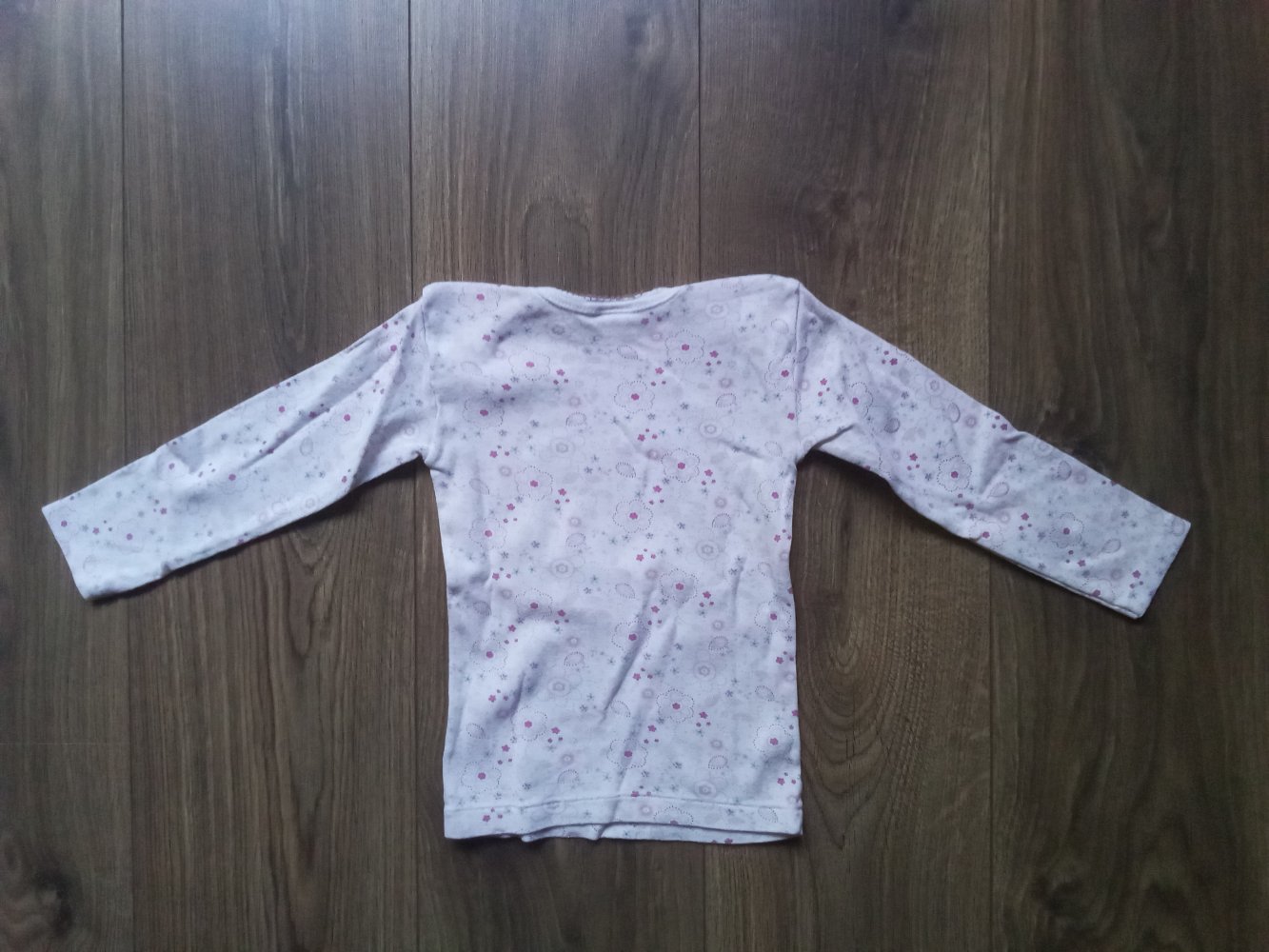 Unterhemd 102cm 4 Jahre absorba weiß Blume 100% Baumwolle