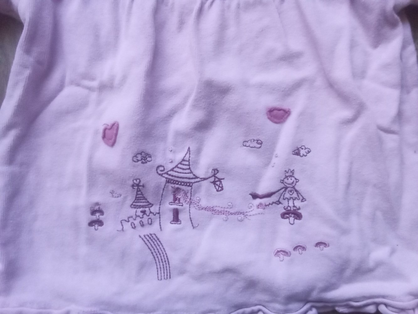 Pulli rosa lila Schnitzler 98 Lagenlook Prinzessin 100% Baumwolle