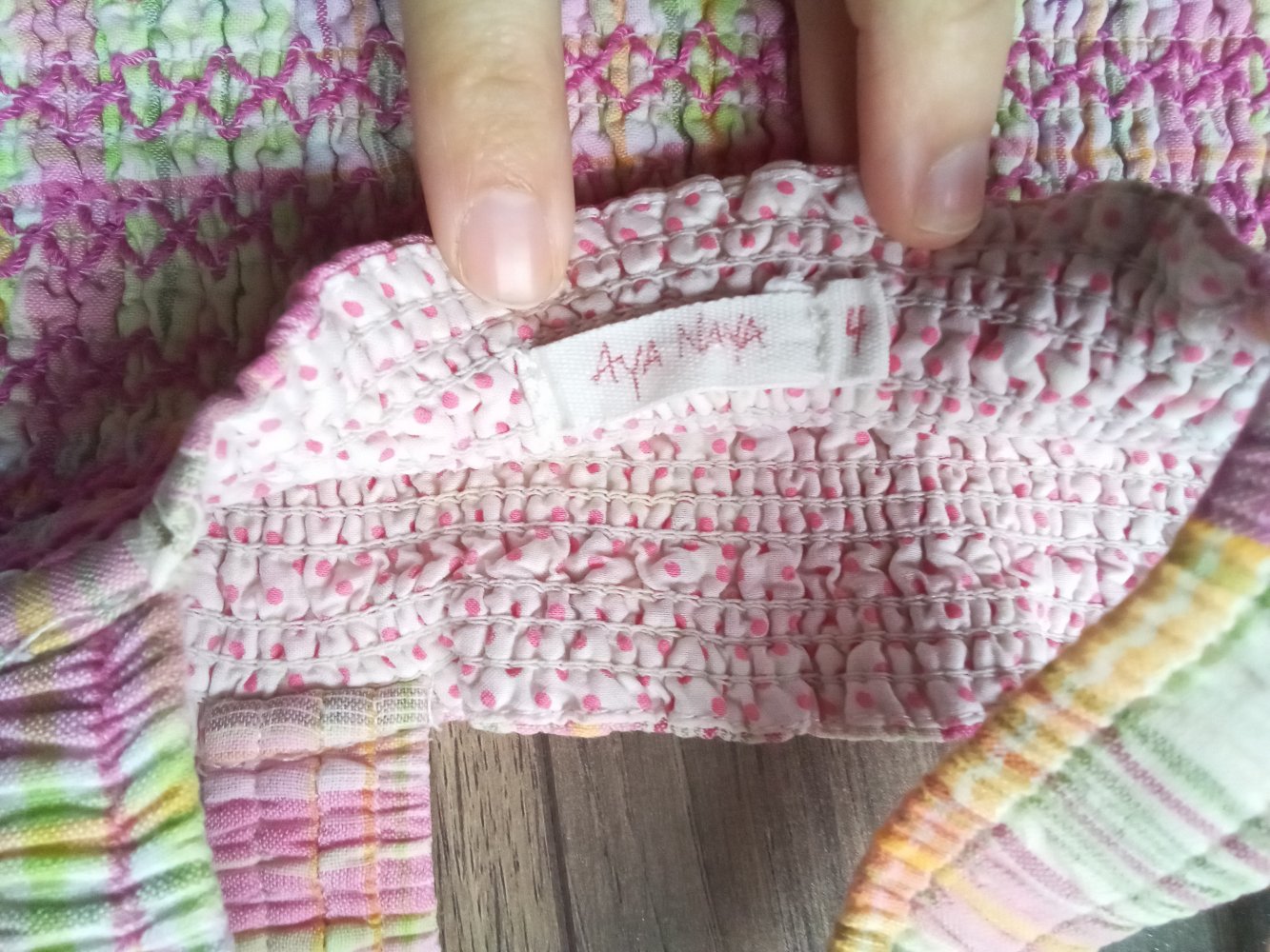 Trägertop gesmokt 4 Jahre Aya Naya 100% Baumwolle pink