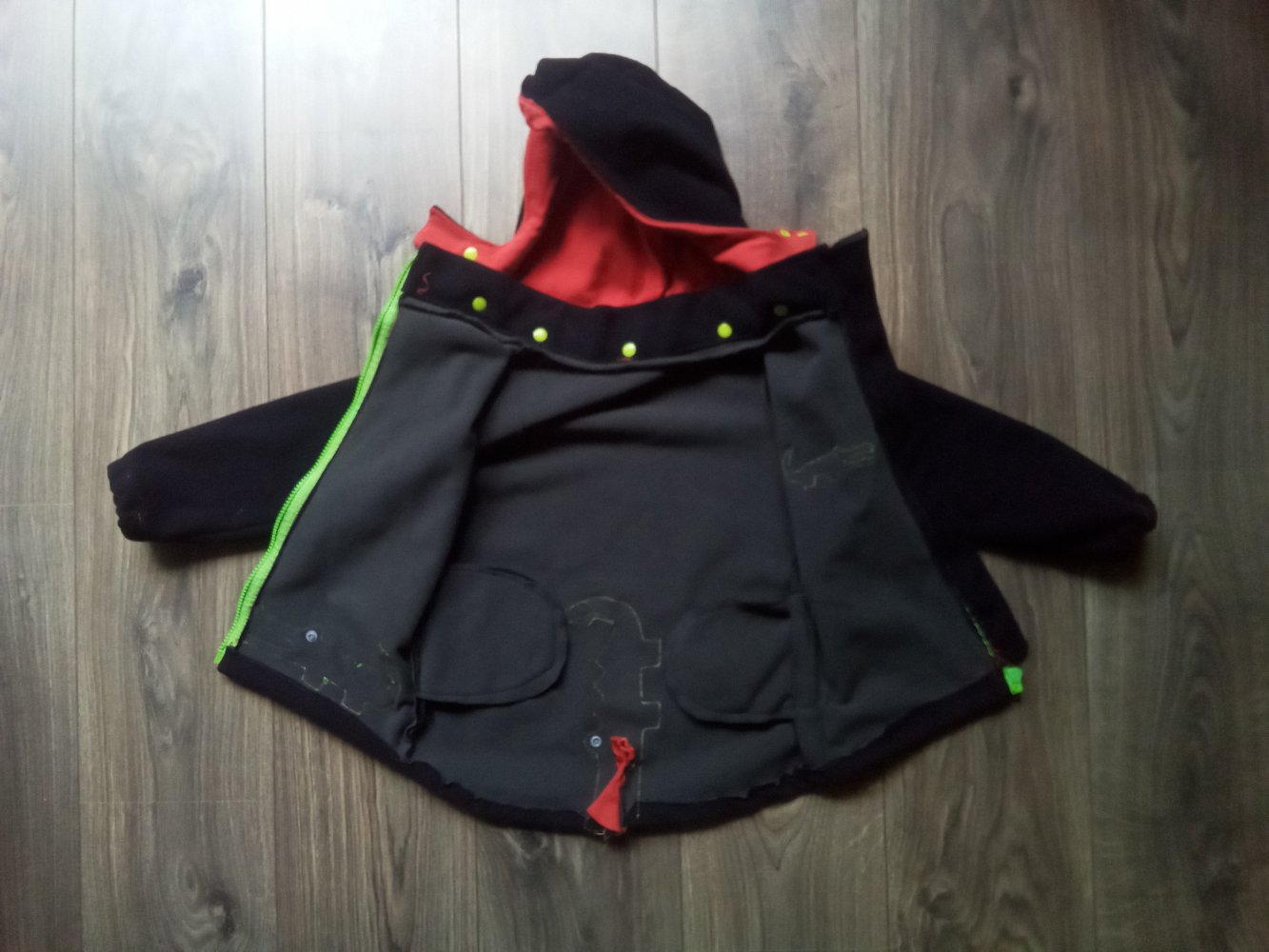 Jacke goretex handmade schwarz Krokodil wie Softshelljacke 