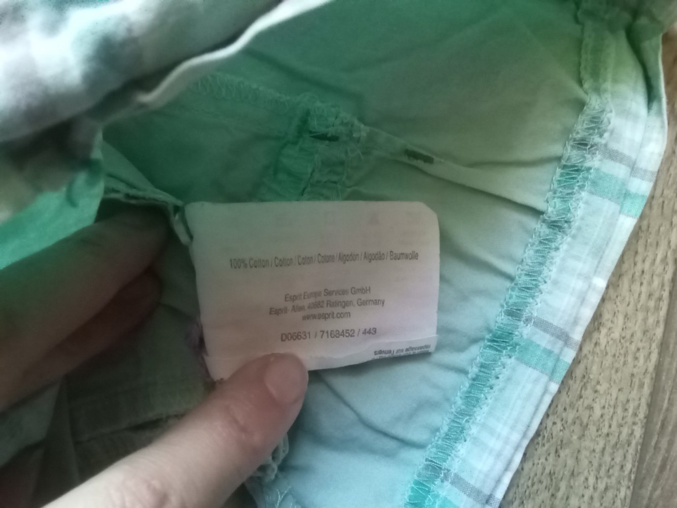 Trägerkleid türkis esprit 80 sommer 100% Baumwolle