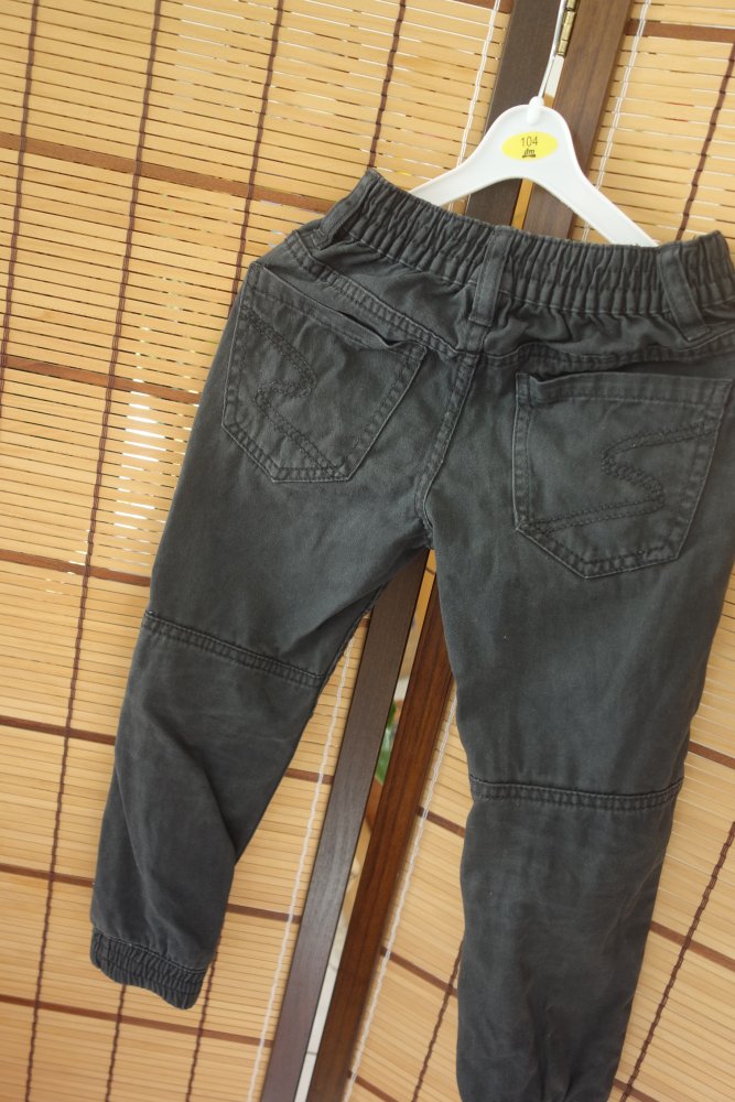 Hose schwarz 104 kiki & Koko uni 100% Baumwolle