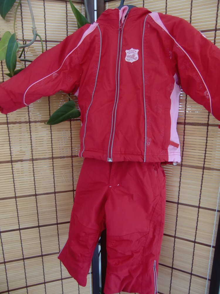 Skianzug Schneeanzug TCM rot 2 teilig 86