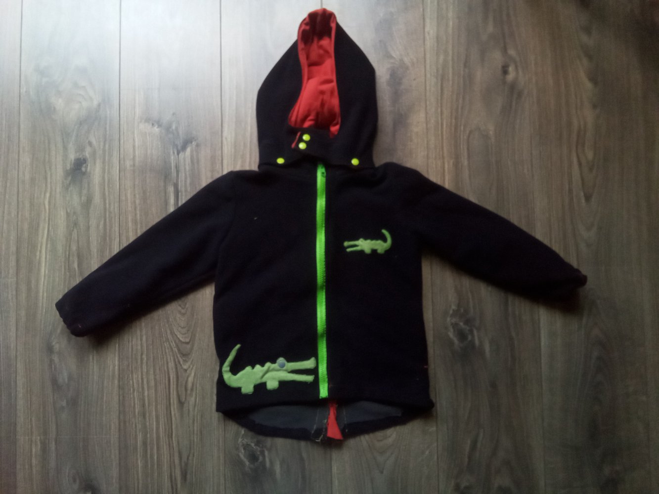 Jacke goretex handmade schwarz Krokodil wie Softshelljacke 