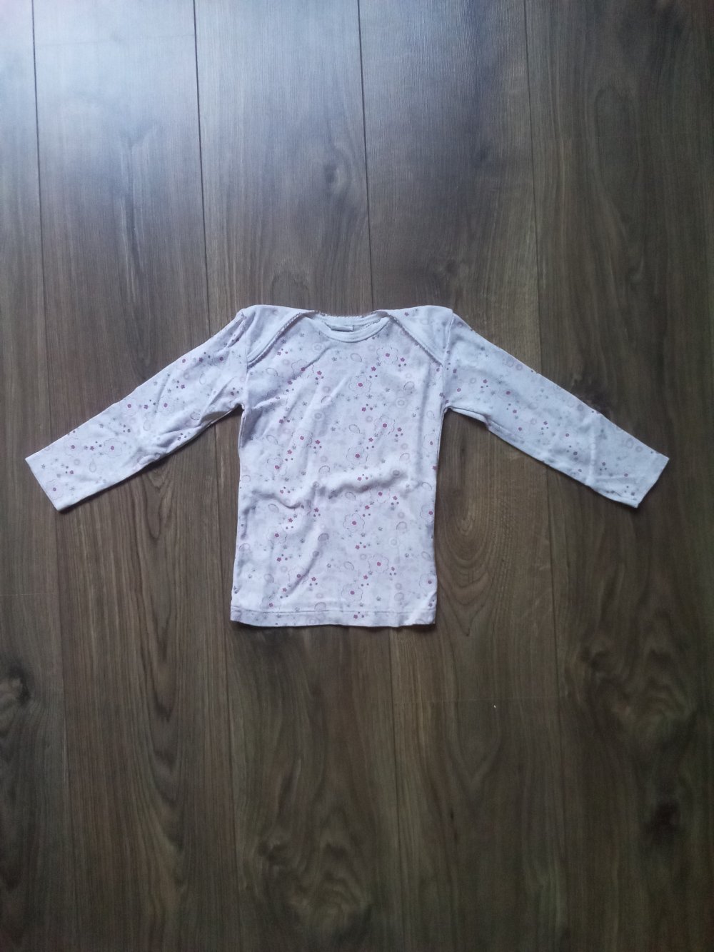 Unterhemd 102cm 4 Jahre absorba weiß Blume 100% Baumwolle