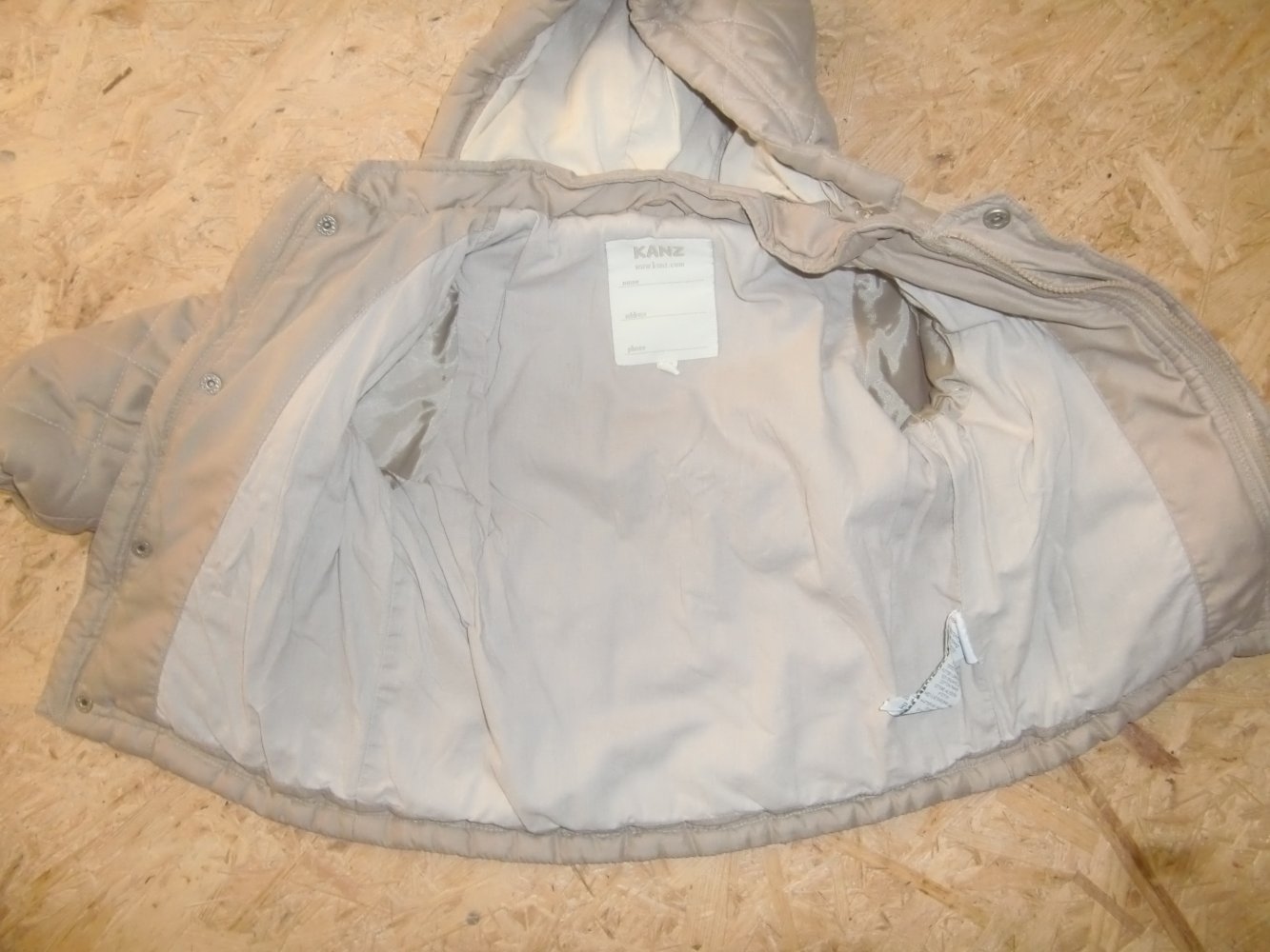 Jacke beige Kanz 86 neutral Steppjacke Übergang unisex