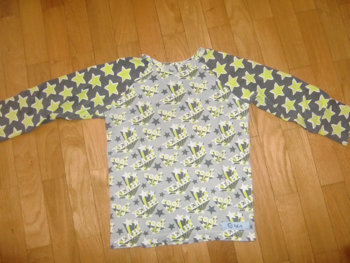 LA-shirt handmade 92 grau cool Sterne yeah