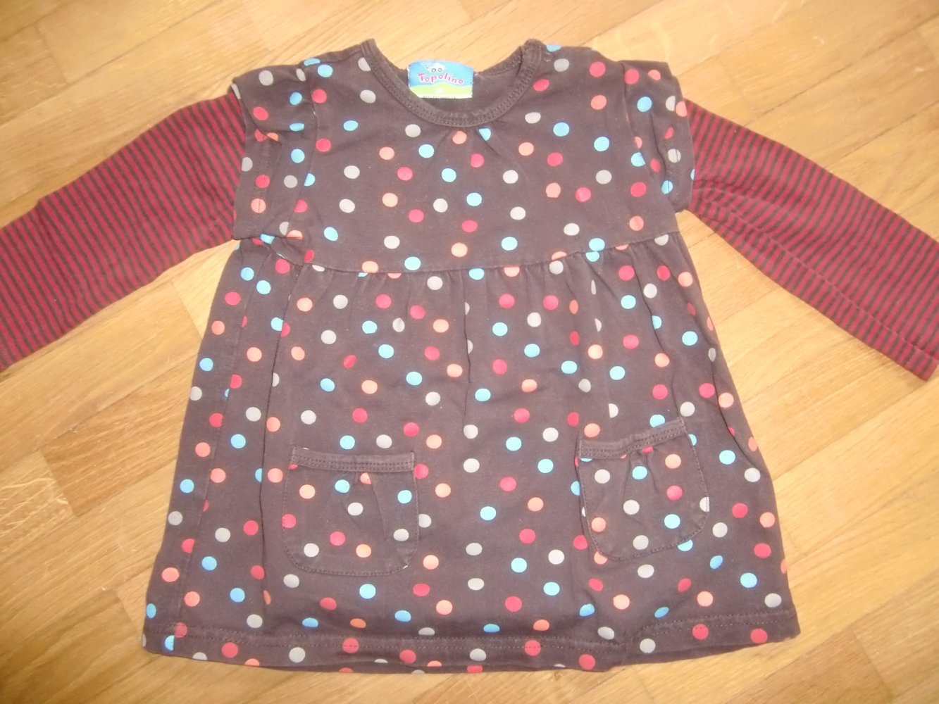 LA-Shirt topolino 86 Lagenlook braun gepunktet
