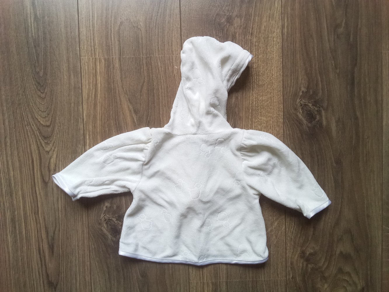 Sweatjacke weiß 62 palomino Ente Uni mit Kapuze unisex