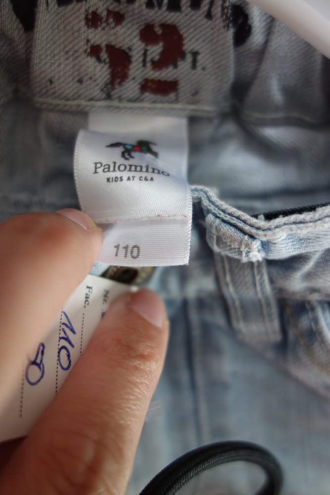 Jeansshorts Palomino hellblau uni 110 100% Baumwolle