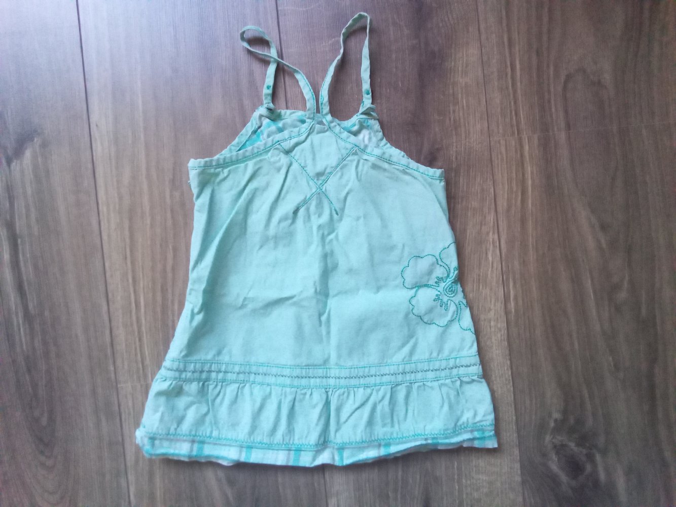 Trägerkleid türkis esprit 80 sommer 100% Baumwolle