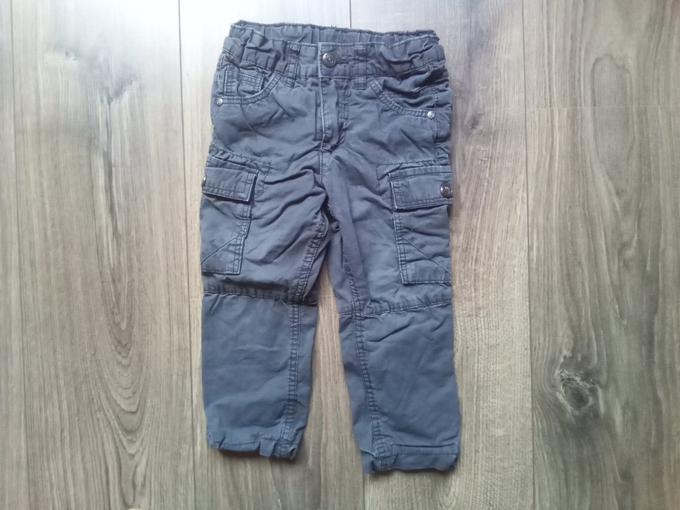 Cargohose 92 papagino grau 100% Baumwolle gefüttert