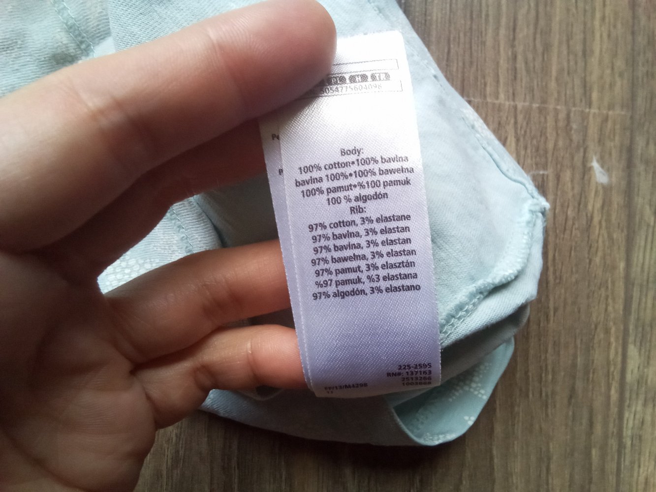 T-shirt hellblau F&F 104 Sterne 100% Baumwolle