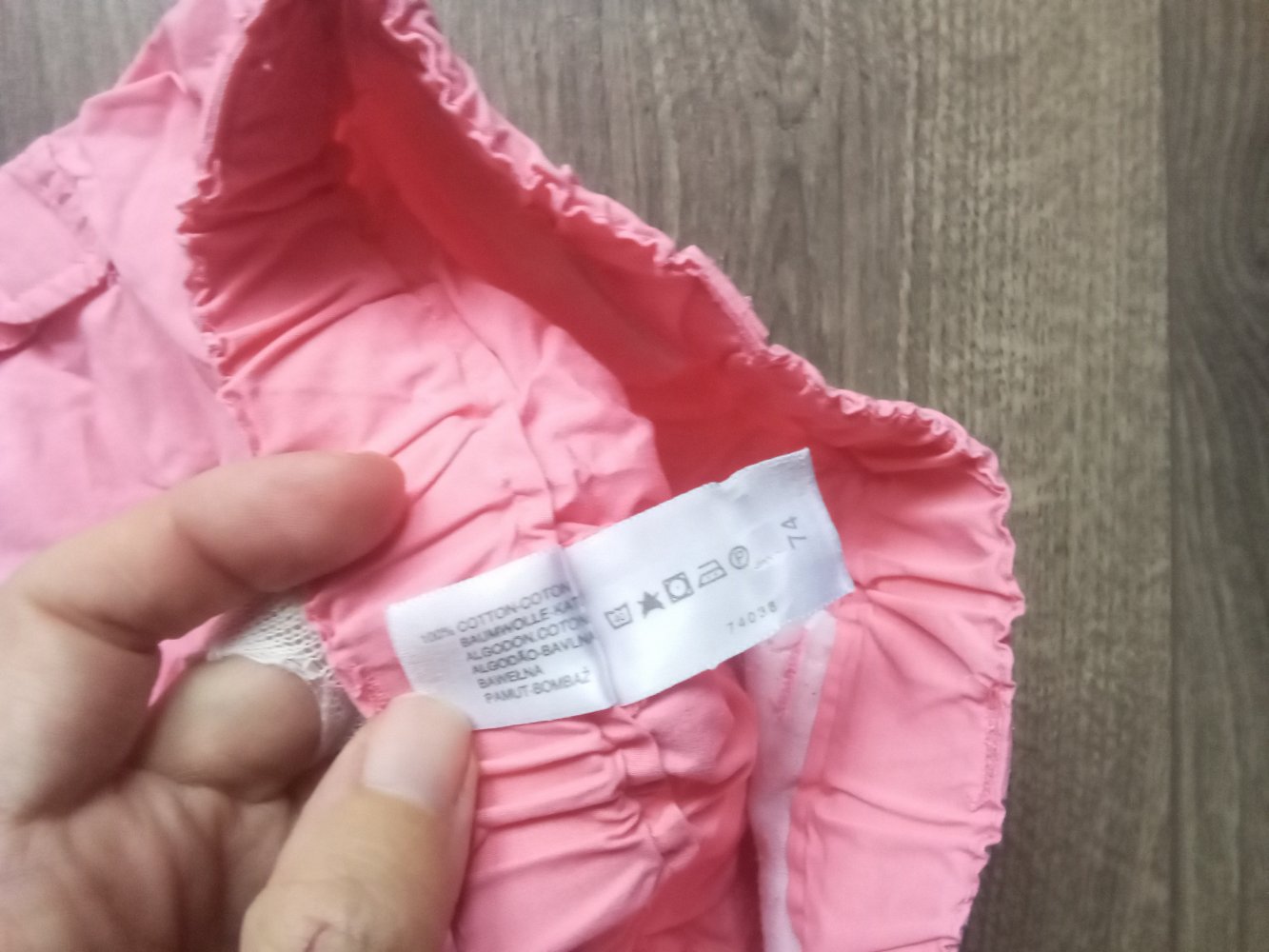 Hose pink 74 babyclub 100% Baumwolle Schlupfhose
