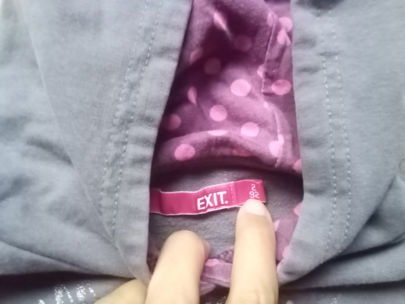 Hoodie Grau punk exit 92