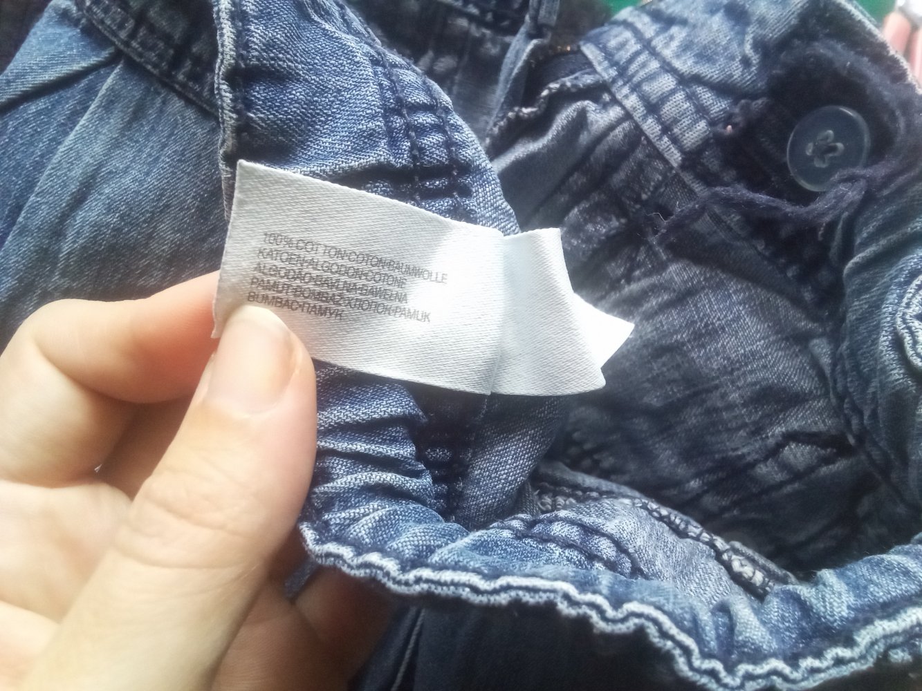 Jeansrock blau palomino 110 uni 100% Baumwolle