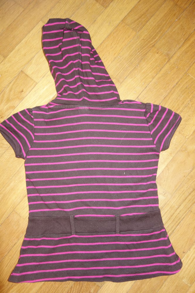 T-shirt kurzpulli 104 palomino pink braun gestreift 100% Baumwolle