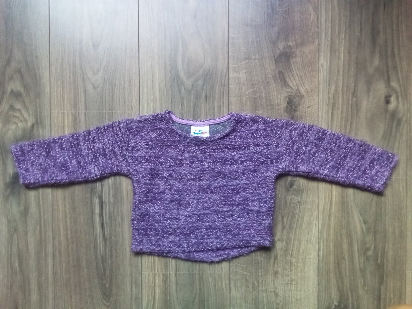 Strickpullover lila 98 topolino meliert