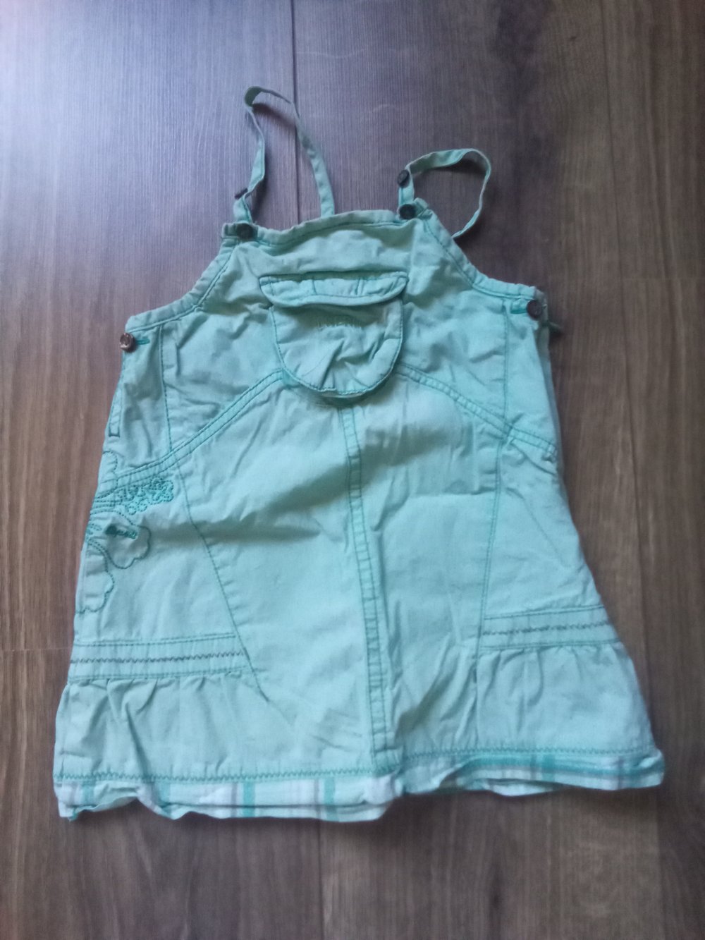 Trägerkleid türkis esprit 80 sommer 100% Baumwolle