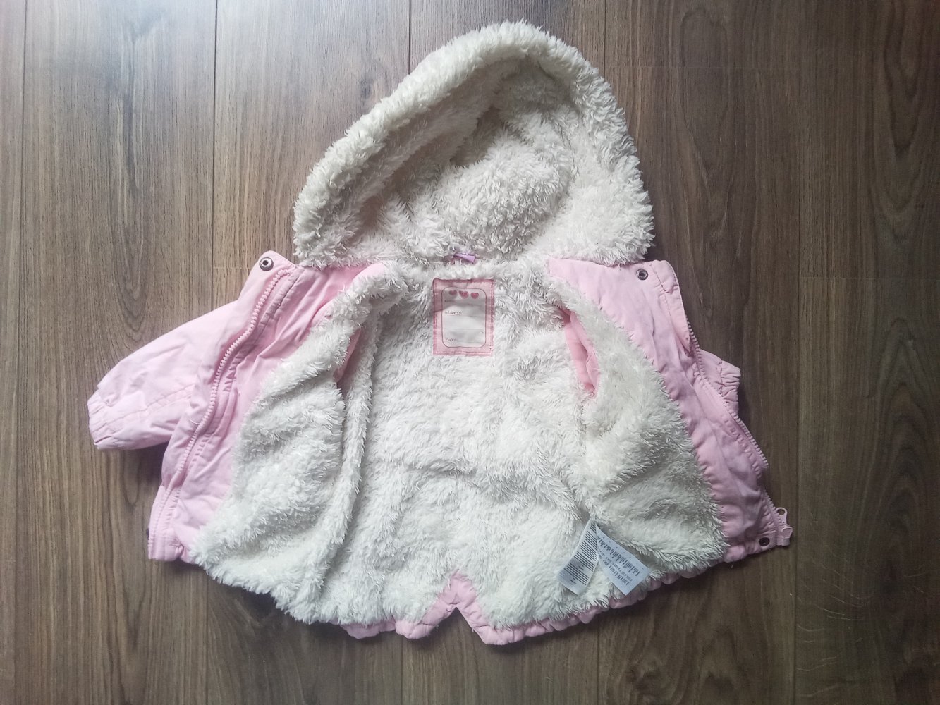 Winterjacke dopodopo rosa 80 Wintermantel 100% Baumwolle