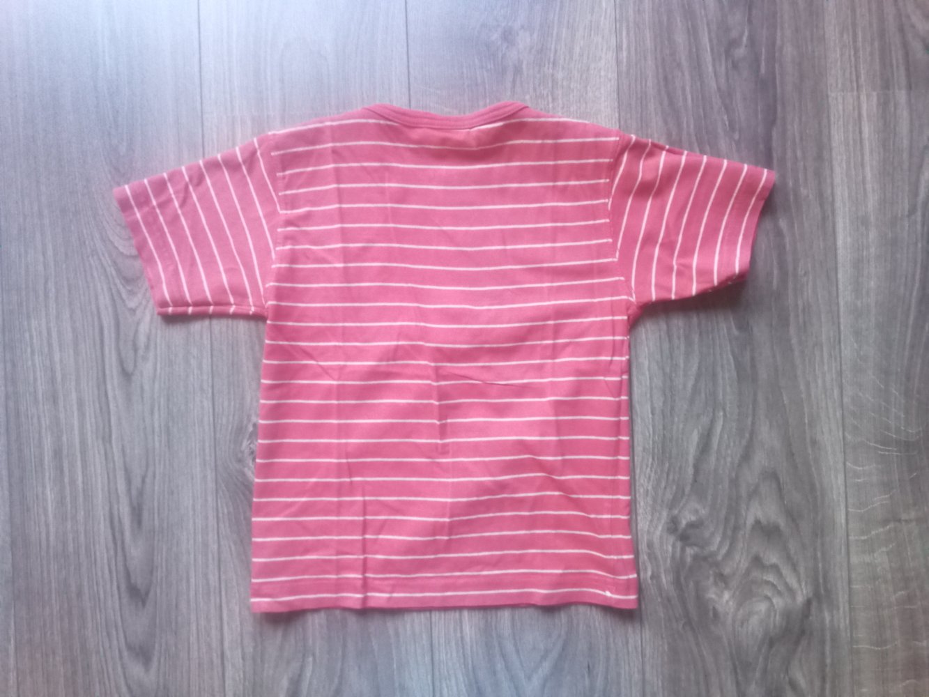 T-Shirt topolino rot weiß gestreift 110 skating 100% Baumwolle