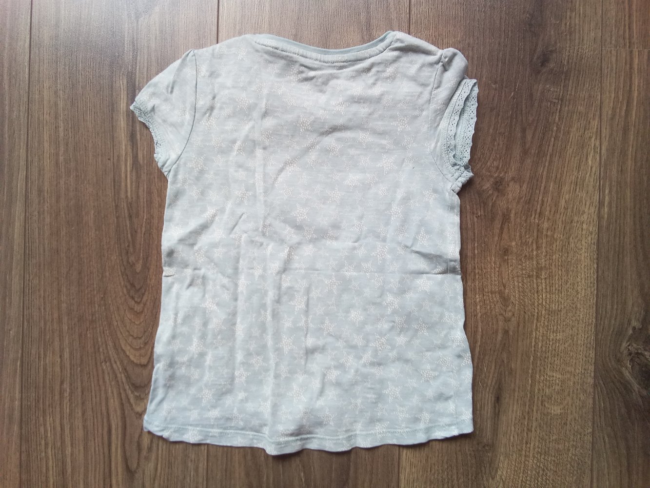 T-shirt hellblau F&F 104 Sterne 100% Baumwolle