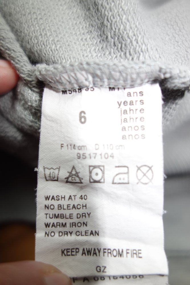 Sweatjacke grau 116 c.cie 114cm 6 Jahre Absorba