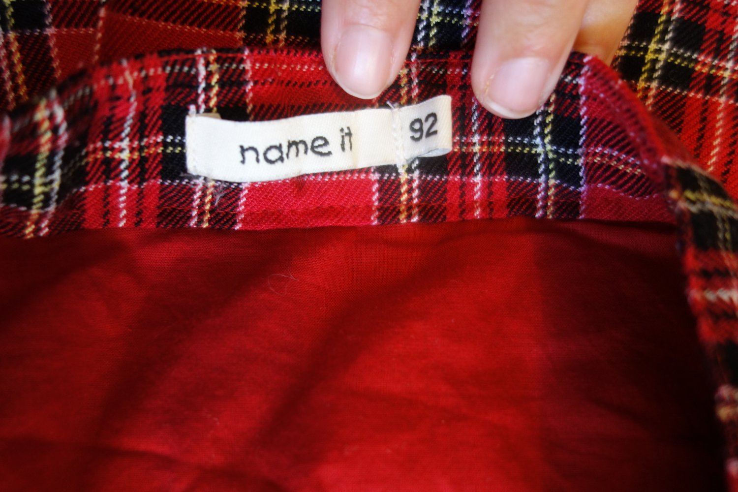 Set 2 Röcke name it tik & Tak 92 rot kariert dunkelblau