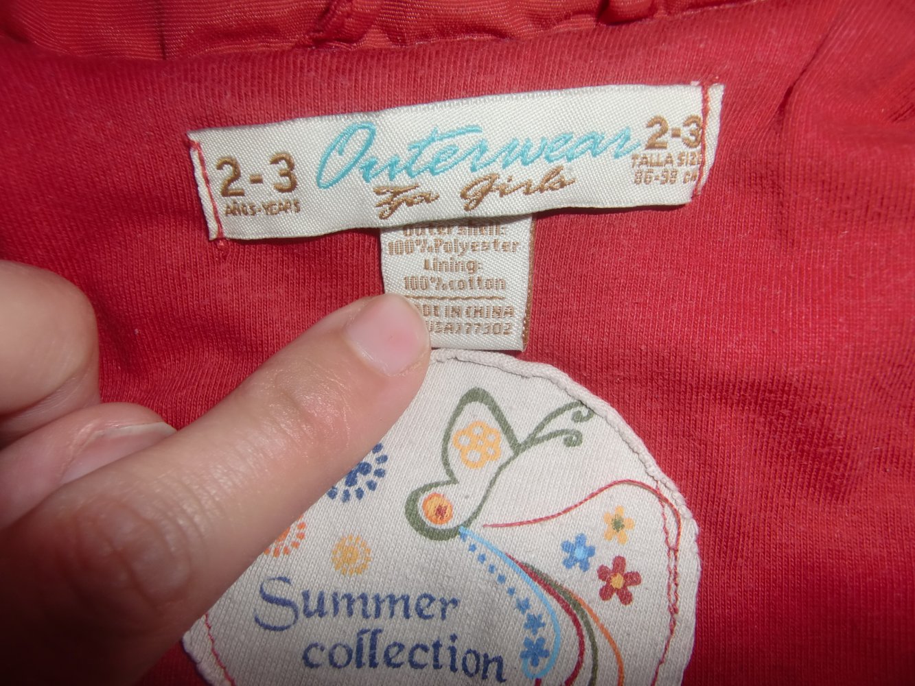 Weste rot 86 92 98 outerwear for girls outdoor 2-3 Jahre uni