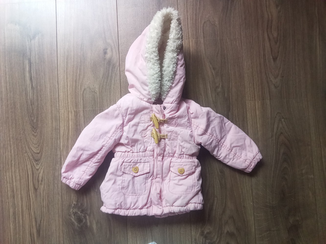 Winterjacke dopodopo rosa 80 Wintermantel 100% Baumwolle
