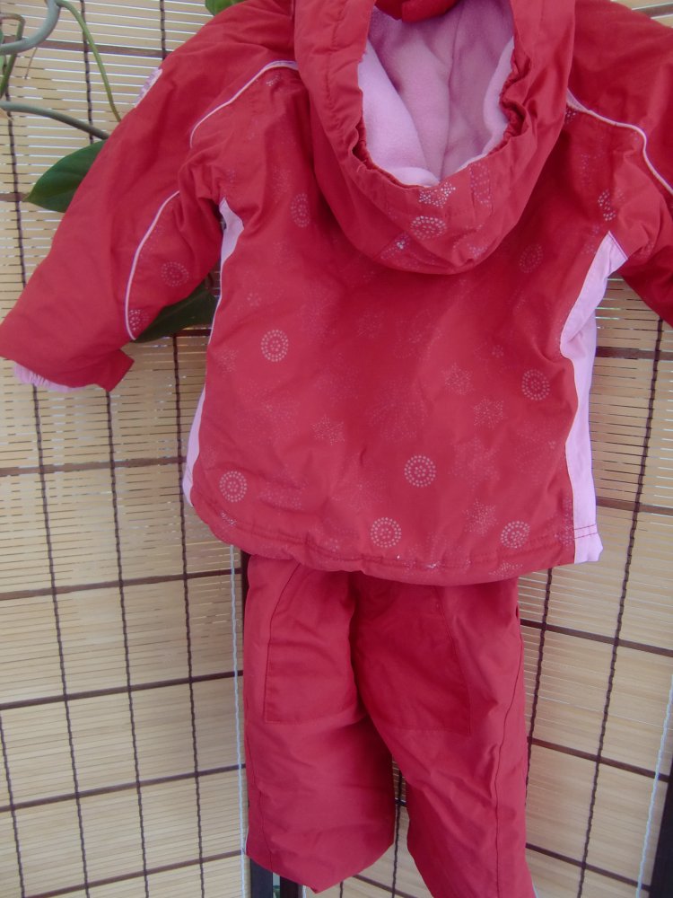 Skianzug Schneeanzug TCM rot 2 teilig 86