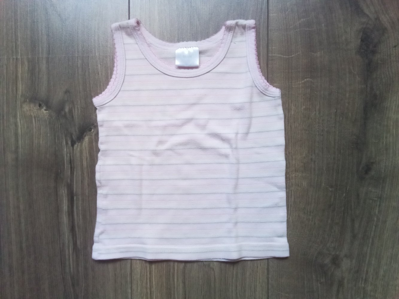 Unterhemd rosa gestreift 98/104 100% Baumwolle